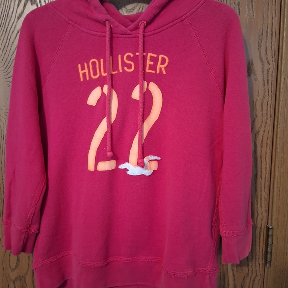 Hollister Sweaters - Hollister Women’s Pink Pullover Hoodie Sweater